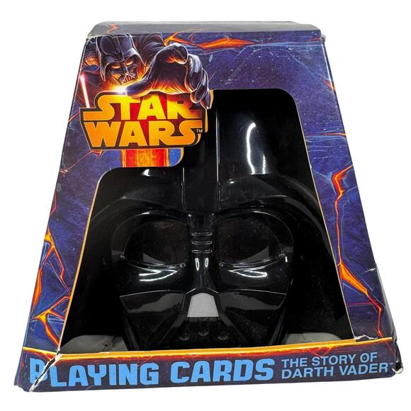 5 for $25| Star Wars Darth Vader Playing Cards Jedi Sith Helmet Storage - Picture 1 of 5